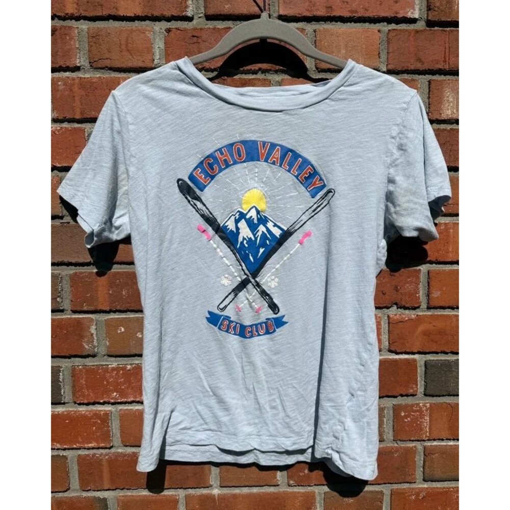 J. Crew Echo Valley Ski Club Graphic T-Shirt Size S